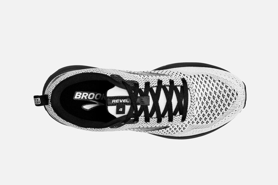 Brooks Revel 4 Road Löparskor Dam - Vita/Svarta - 4167-LBDMG